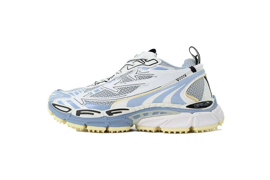Off-White Be Right Back Women's Men's Pale Blue & Silver Chunky Sneakers