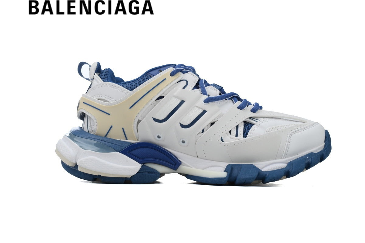 Balenciaga Track men's shoes  women sneakers White & Blue