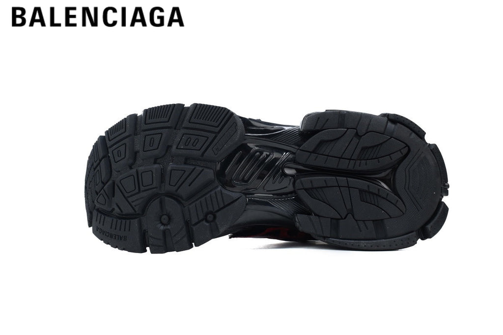 Balenciaga Runner Graffiti men's shoes  women sneakers — Black / Red