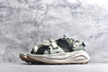 HOKA Recovery Women's Men's Shoes | Sage Green & Cream Buckle Strap Sandals