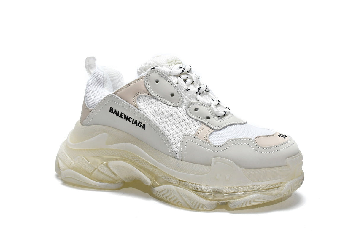Balenciaga men's shoes Track Triple S Clear Sole Sneakers balenciaga runners White