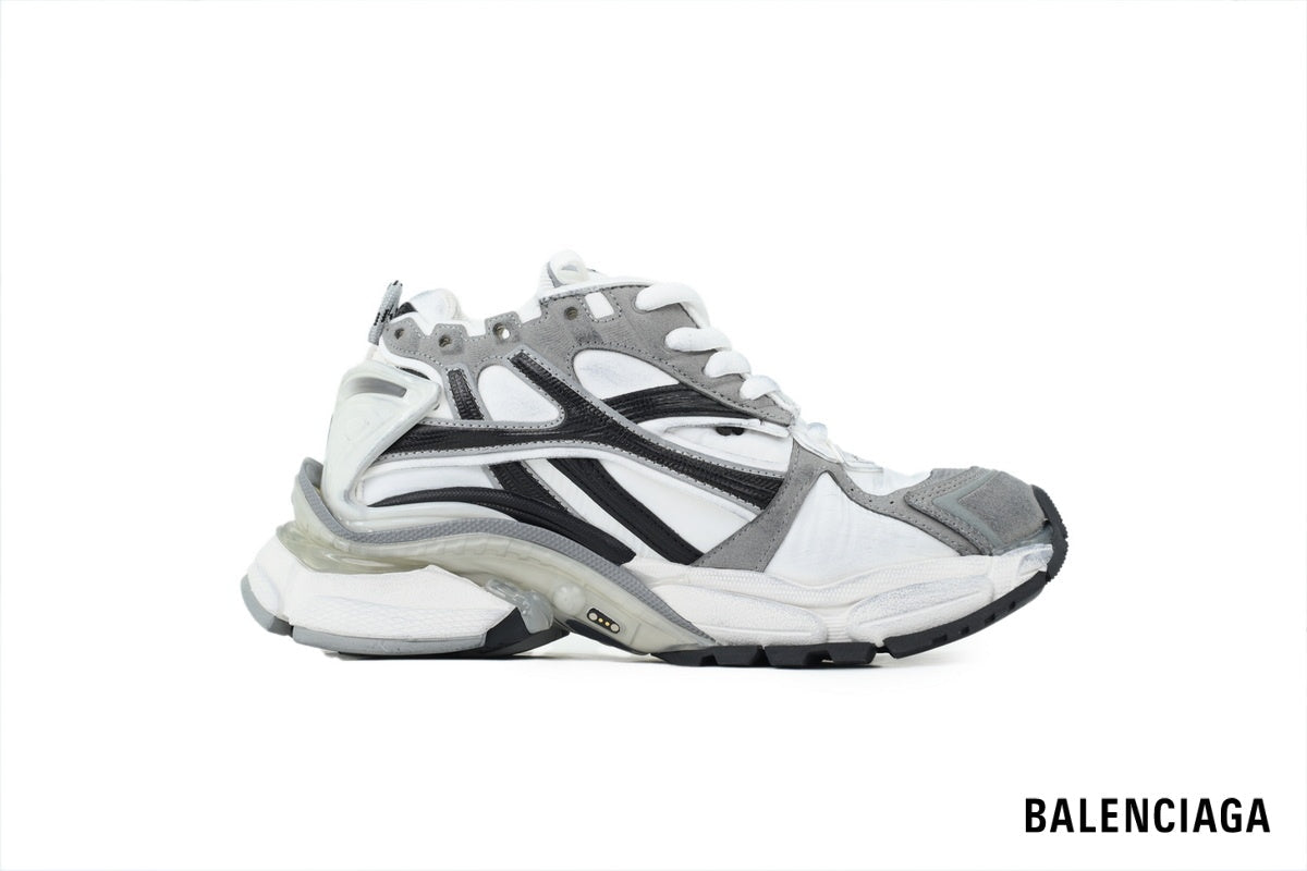 Balenciaga Runner men's shoes  women sneakers – White, Black & Grey
