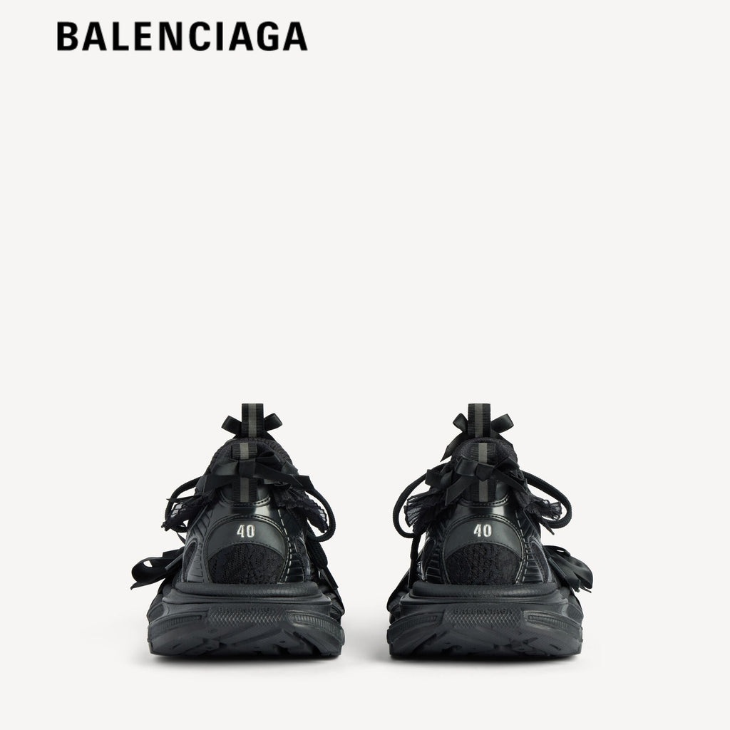 Balenciaga 3XL Ribbon men's shoes  women sneakers All Black