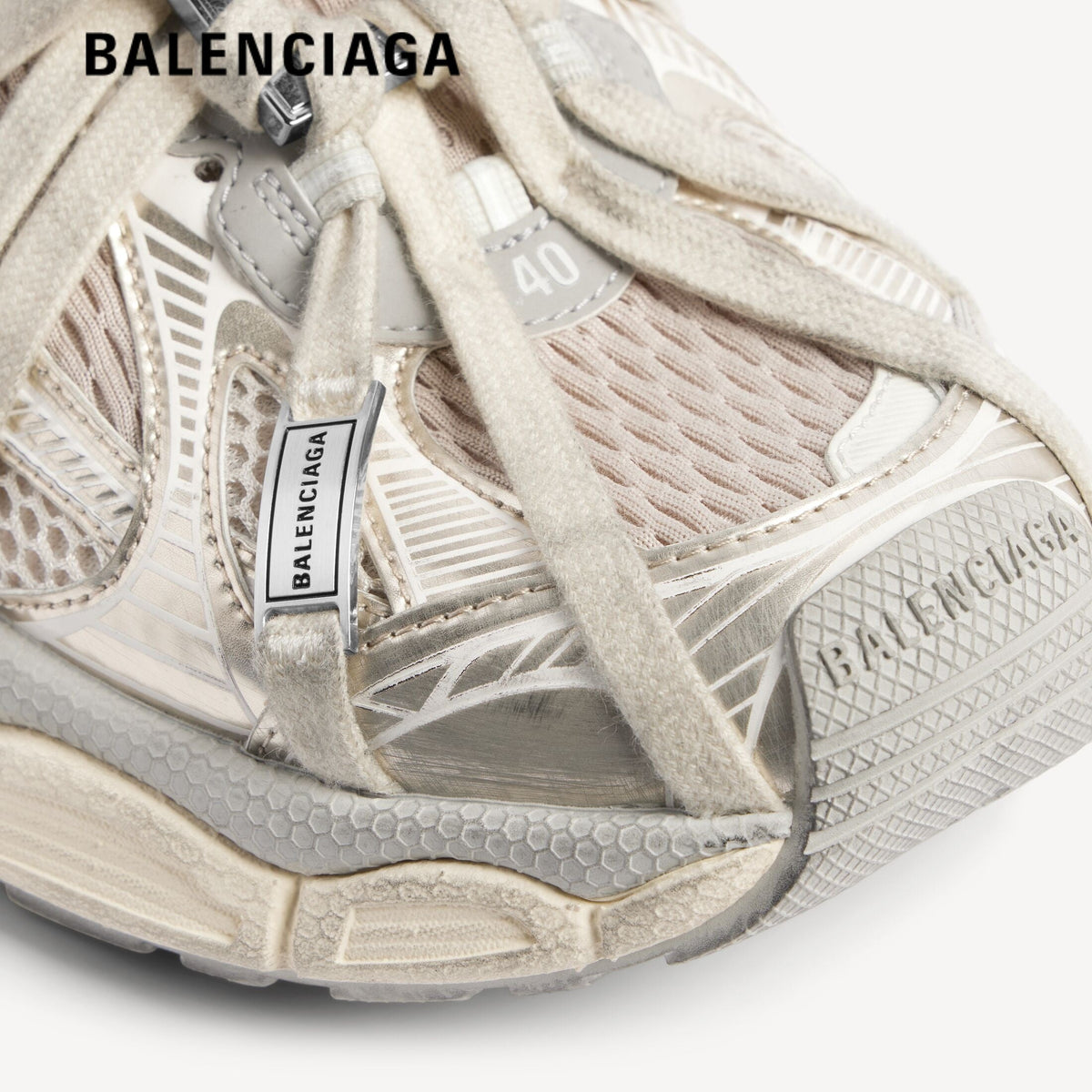 Balenciaga 3XL Extreme Laces Mule men's shoes  women sneakers