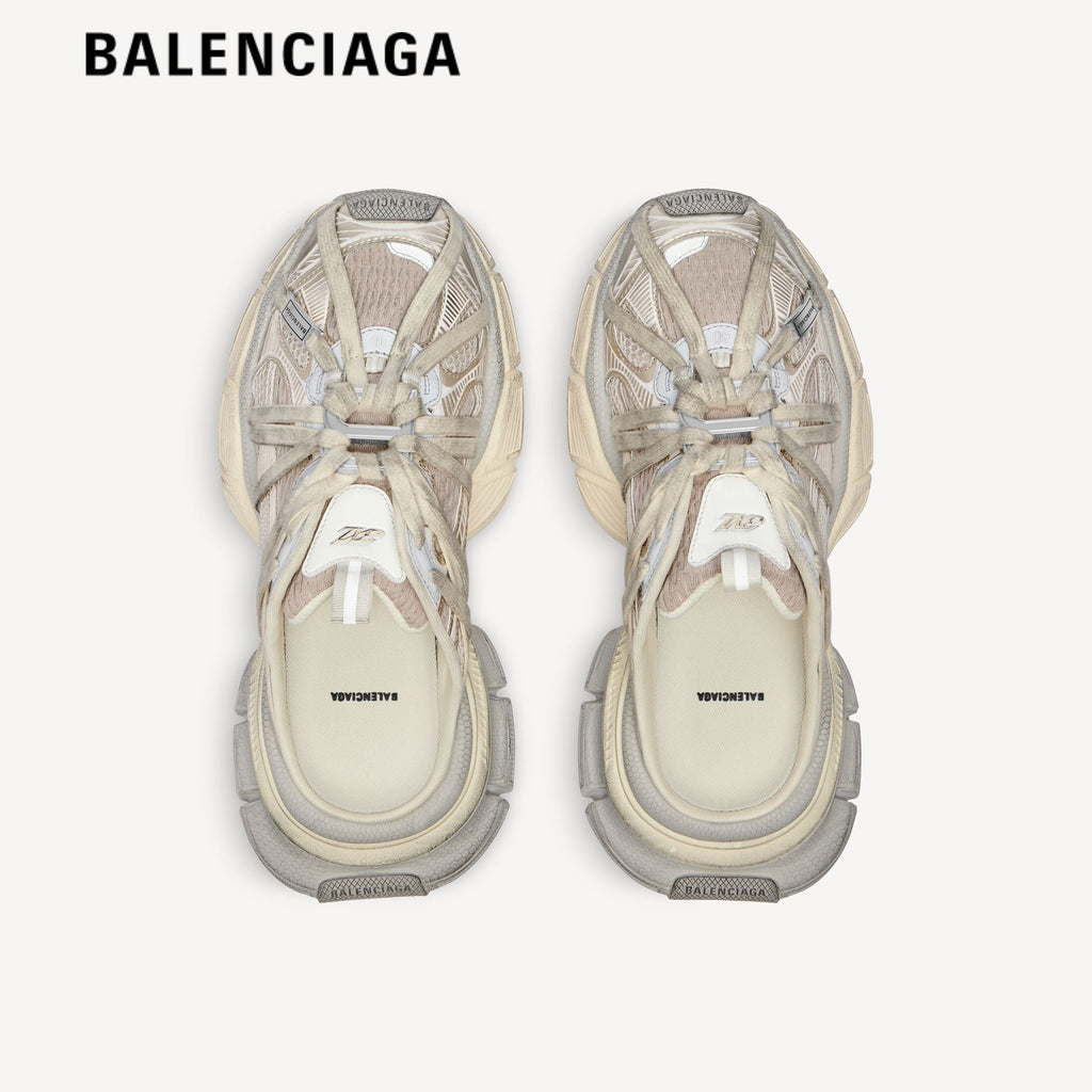 Balenciaga 3XL men's shoes  women sneakers Silver Beige
