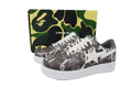 A BATHING APE BAPE STA Grey Digital Camo Graphic Sneakers | Women's & Men's Skate-Inspired Shoes
