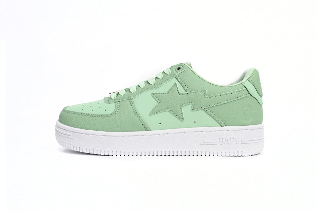 A BATHING APE BAPE STA Mint Green Sneakers | Women's & Men's Skate-Inspired Low-Top Shoes