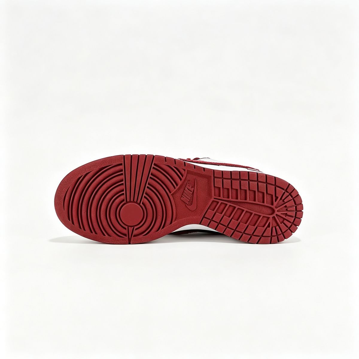 Nike Dunk Low 'White / Team Red' – Suede Swoosh Low-Top Sneakers