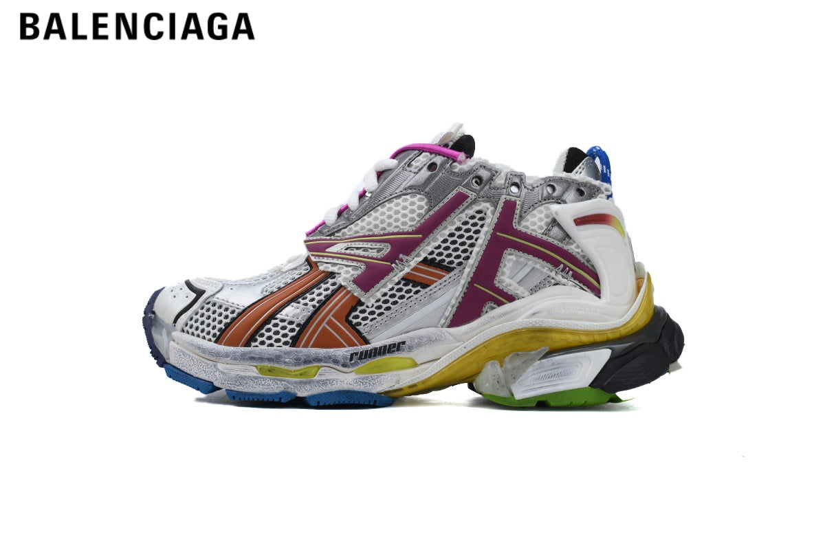 Balenciaga Runner men's shoes  women sneakers— Multicolor