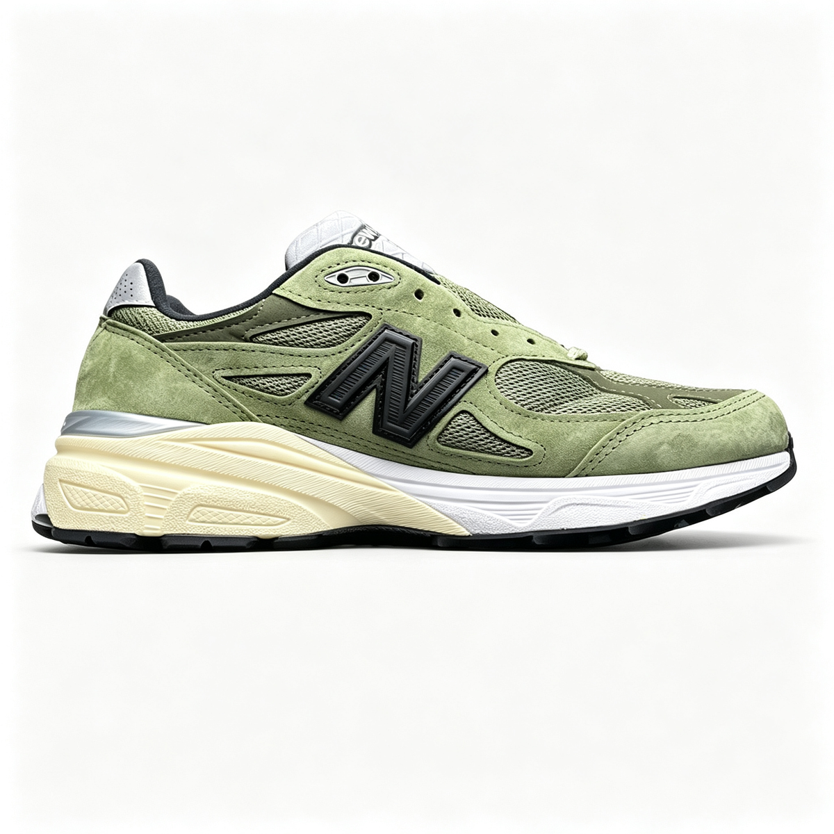 New Balance 990v3 Olive Black Women's & Men's Retro Lifestyle Sneakers