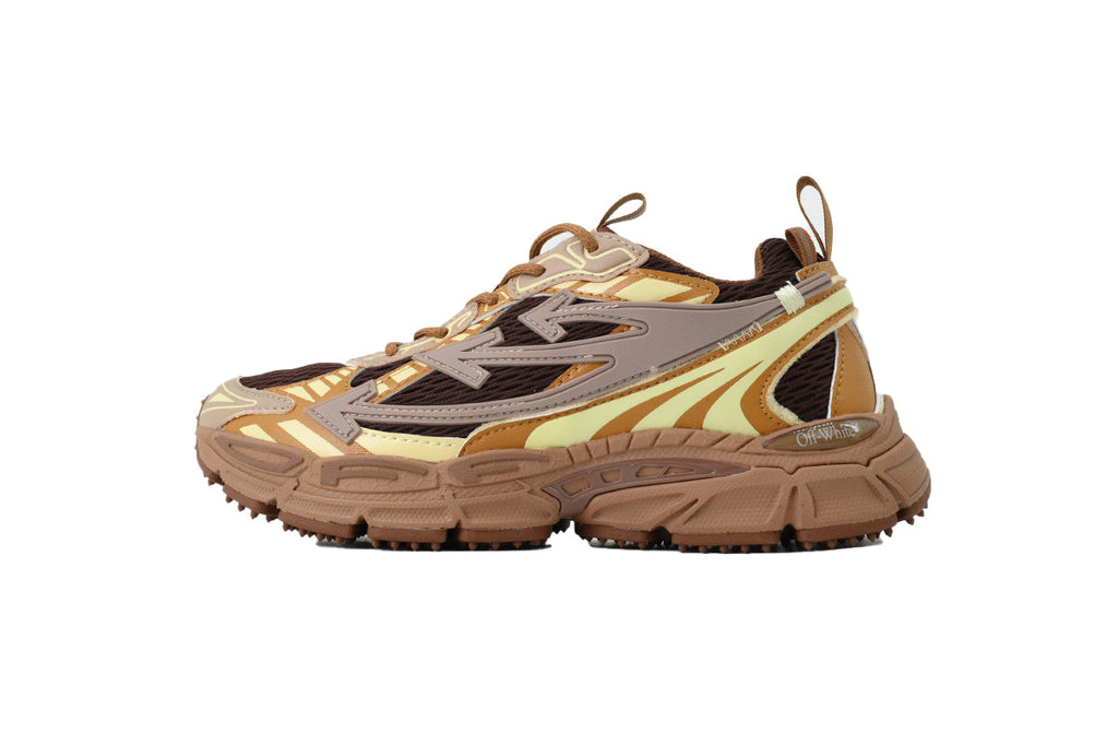 Off-White Be Right Back Women's Men's Brown, Tan & Yellow Chunky Sneakers