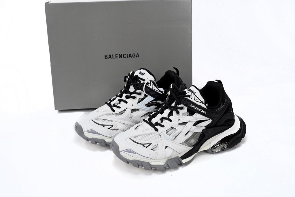 Balenciaga men's shoes  Track.2 Sneakers balenciaga runners   White and black