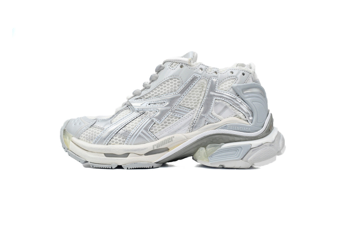 Balenciaga men's shoes Track  Runner Sneaker – Distressed Low-Top  balenciaga runners White