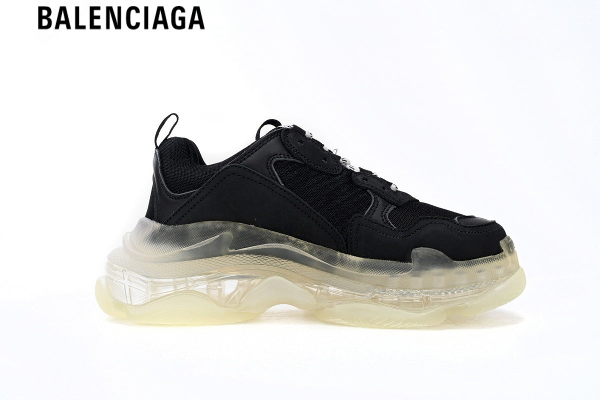 Balenciaga Runner men's shoes  women sneakers — Blue Mesh, Black & Orange Synthetic Overlays