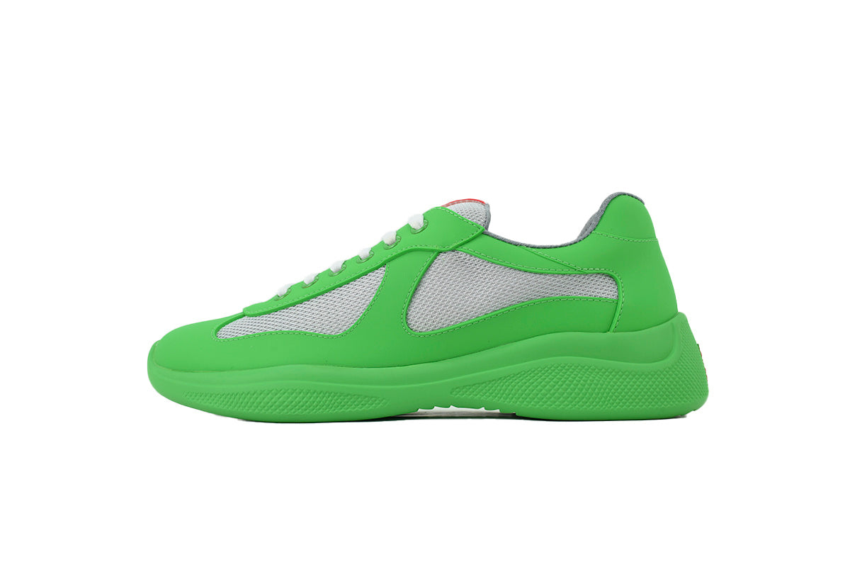 Prada America's Cup Sneakers slip ons womens  prada designer mens shoes Green-gray