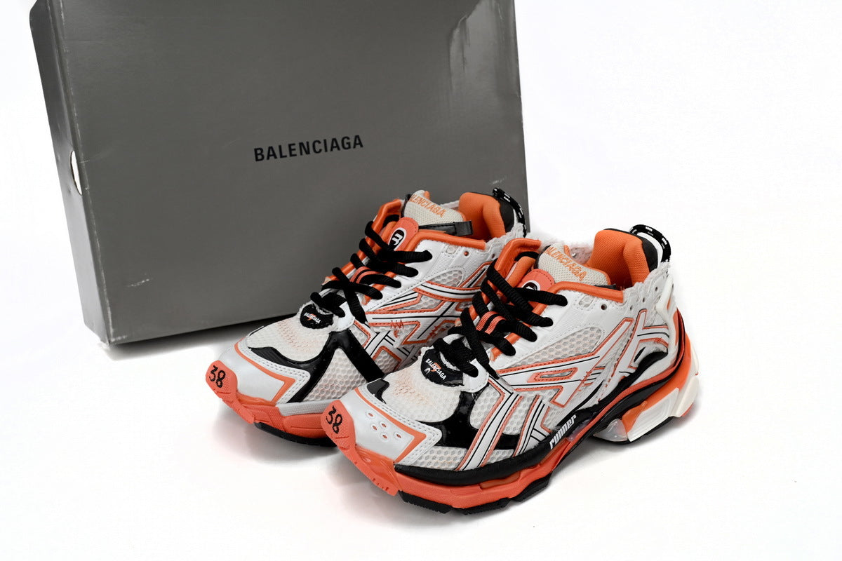 Balenciaga men's shoes Track Runner Sneaker – Distressed Low-Top  balenciaga runners Orange
