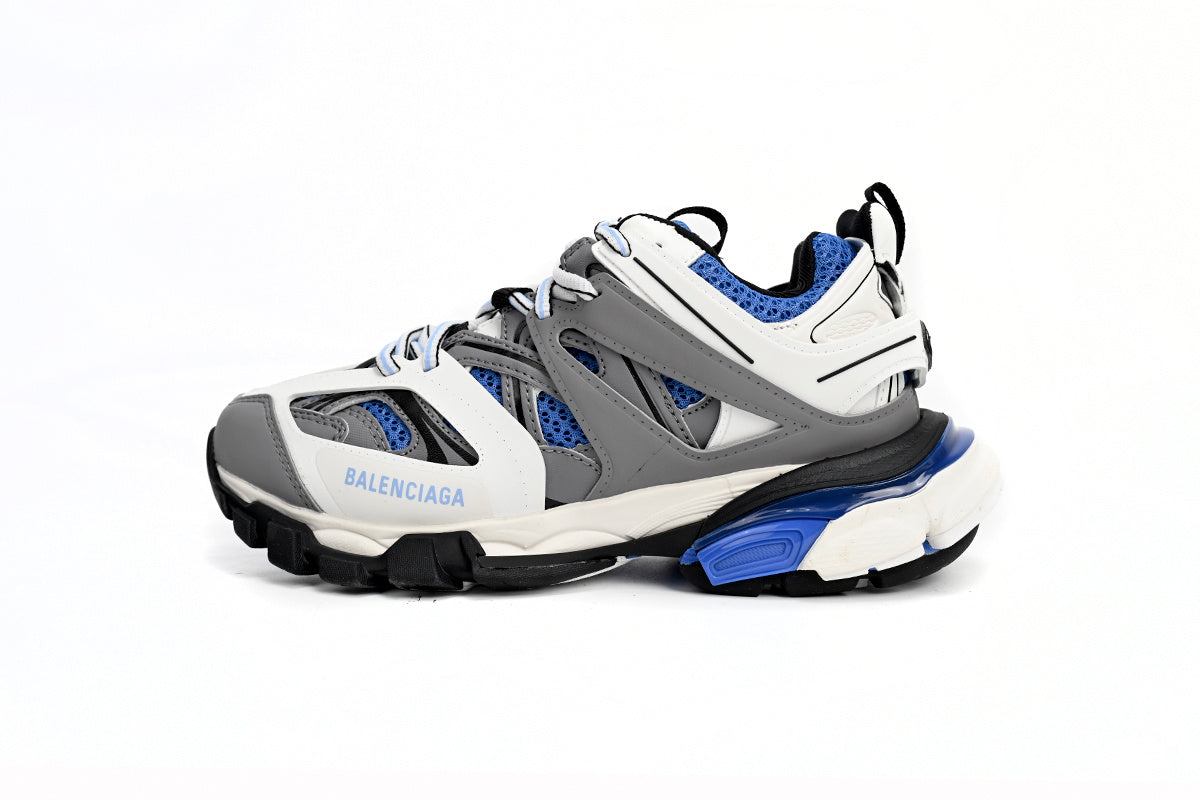 Balenciaga men's shoes Track Sneaker balenciaga runners White and blue