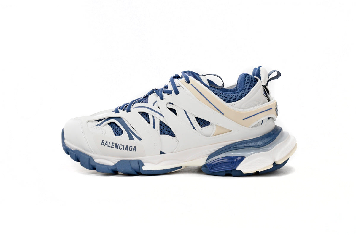 Balenciaga men's shoes Track Sneaker balenciaga runners White and blue