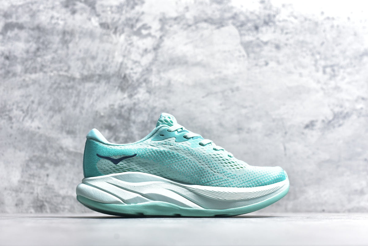 HOKA Rincon 4 Women's Men's Shoes | Aqua Green & White Mesh Running Sneakers