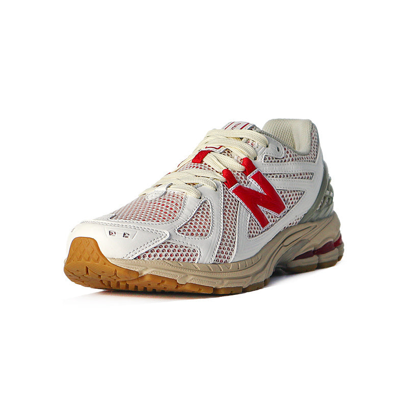 New Balance 1906R Women's & Men's White & Red Retro Gum Sole Sneakers