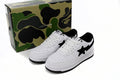 A BATHING APE BAPE STA White & Black Sneakers | Women's & Men's Skate-Inspired Shoes