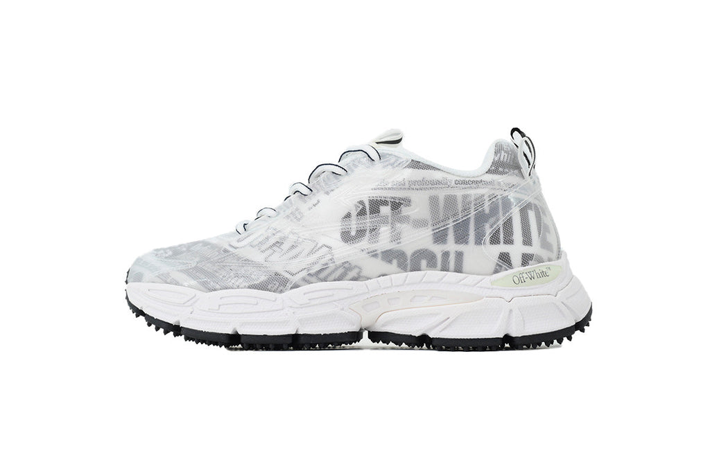 Off-White Be Right Back Women's Men's White & Gray Graphic Chunky Sneakers