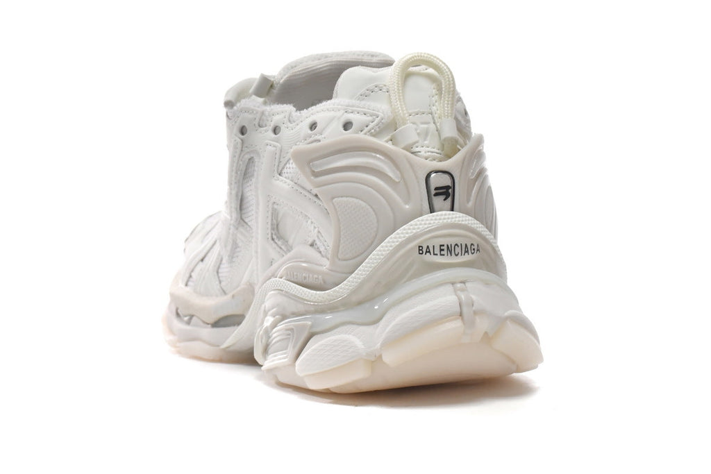 Balenciaga men's shoes Track Runner Sneaker – Distressed Low-Top balenciaga runners  White