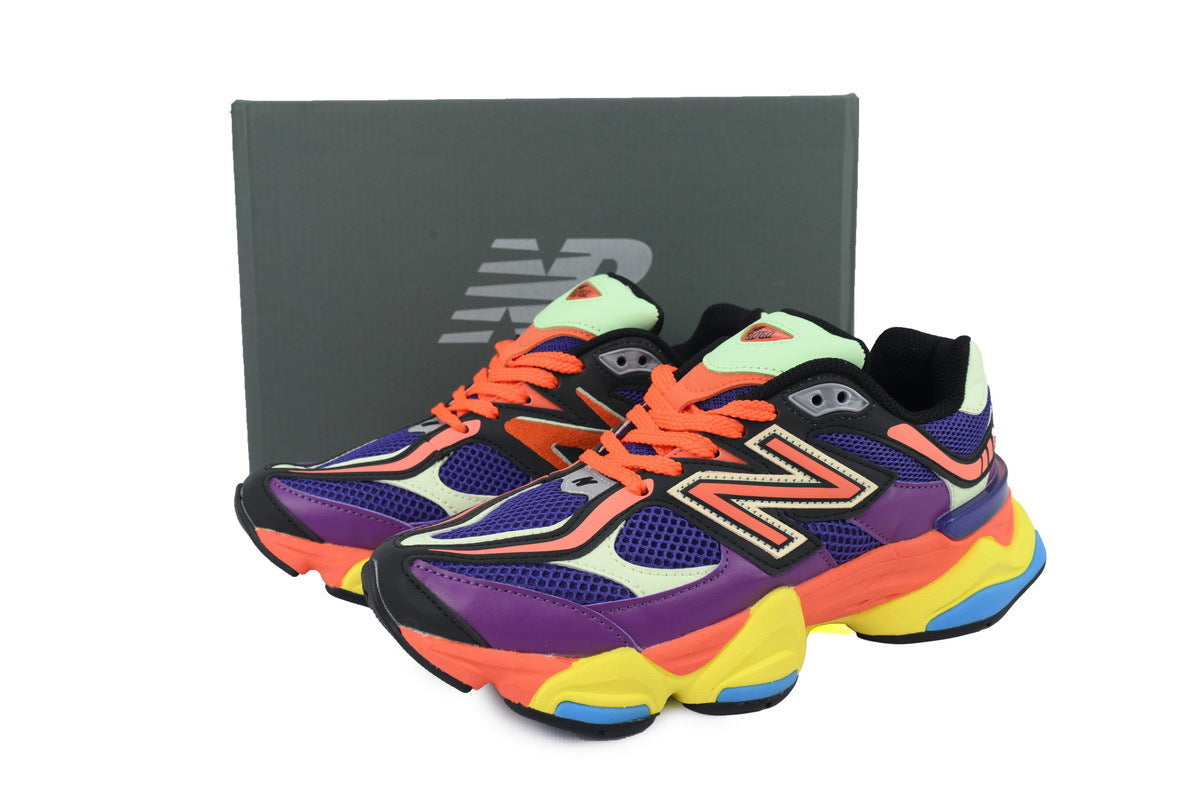 New Balance 9060 Women's & Men's Purple Multicolor Chunky Retro Sneakers