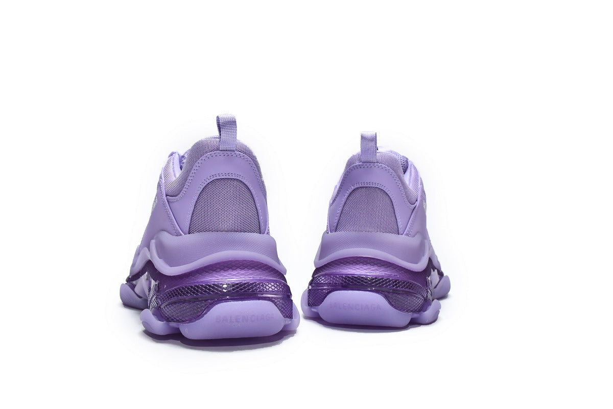 Balenciaga men's shoes Track  Triple S Clear Sole Sneakers  balenciaga runners Purple