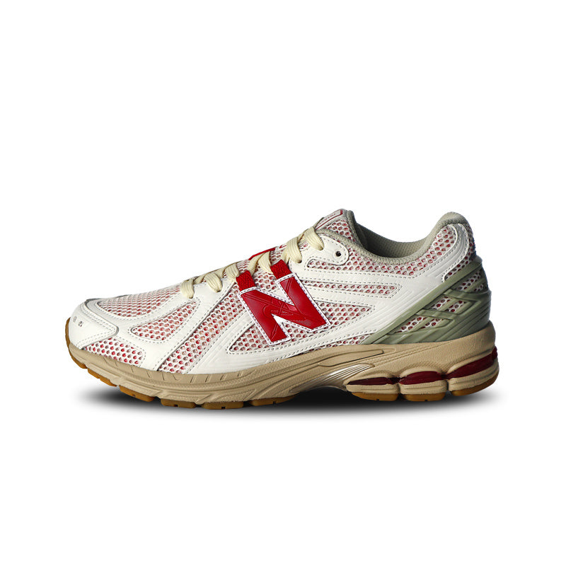 New Balance 1906R Women's & Men's White & Red Retro Gum Sole Sneakers