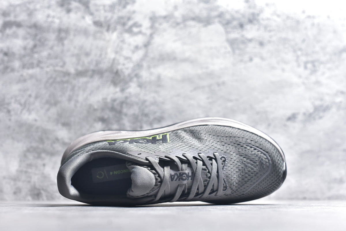 HOKA Rincon 4 Women's Men's Shoes | Gray & Black Mesh Running Sneakers