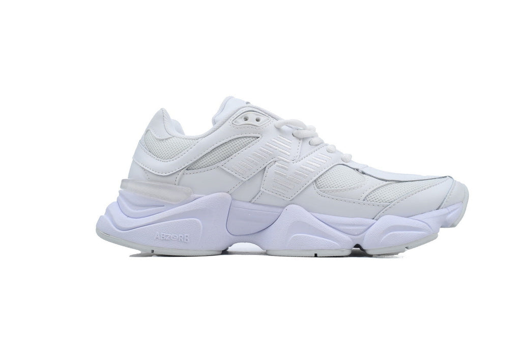 New Balance 9060 Women's & Men's All White Chunky Retro Sneakers