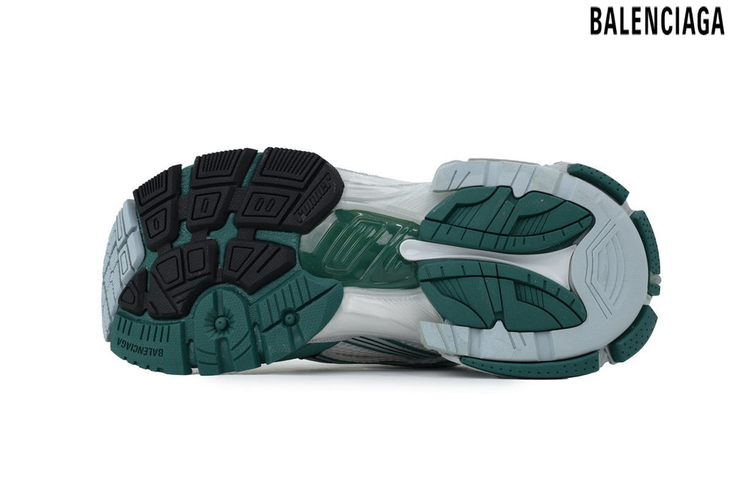 Balenciaga Runner men's shoes  women sneakers– White, Green & Blue (Premium)