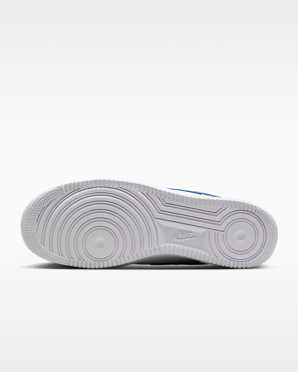 Nike Air Force 1 '07 White and Hyper Royal Blue Sneakers mens low top shoes