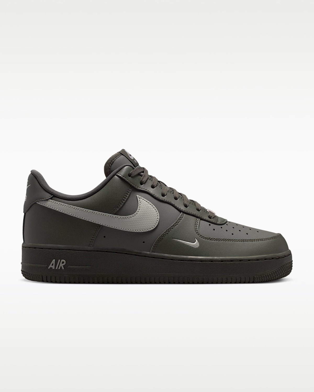 Nike Air Force 1 '07 Dark Olive Grey and Black Sneakers mens low top shoes