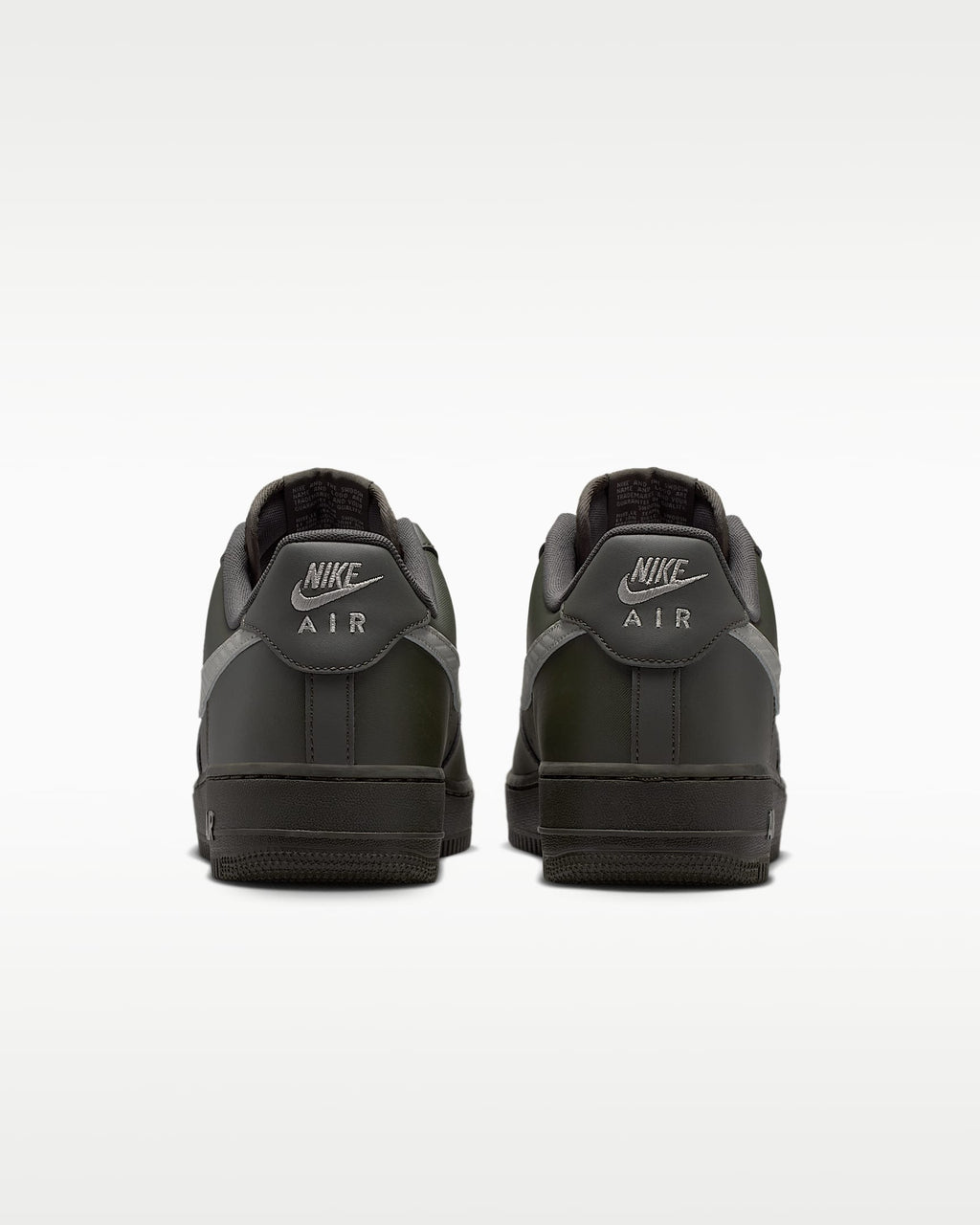 Nike Air Force 1 '07 Dark Olive Grey and Black Sneakers mens low top shoes