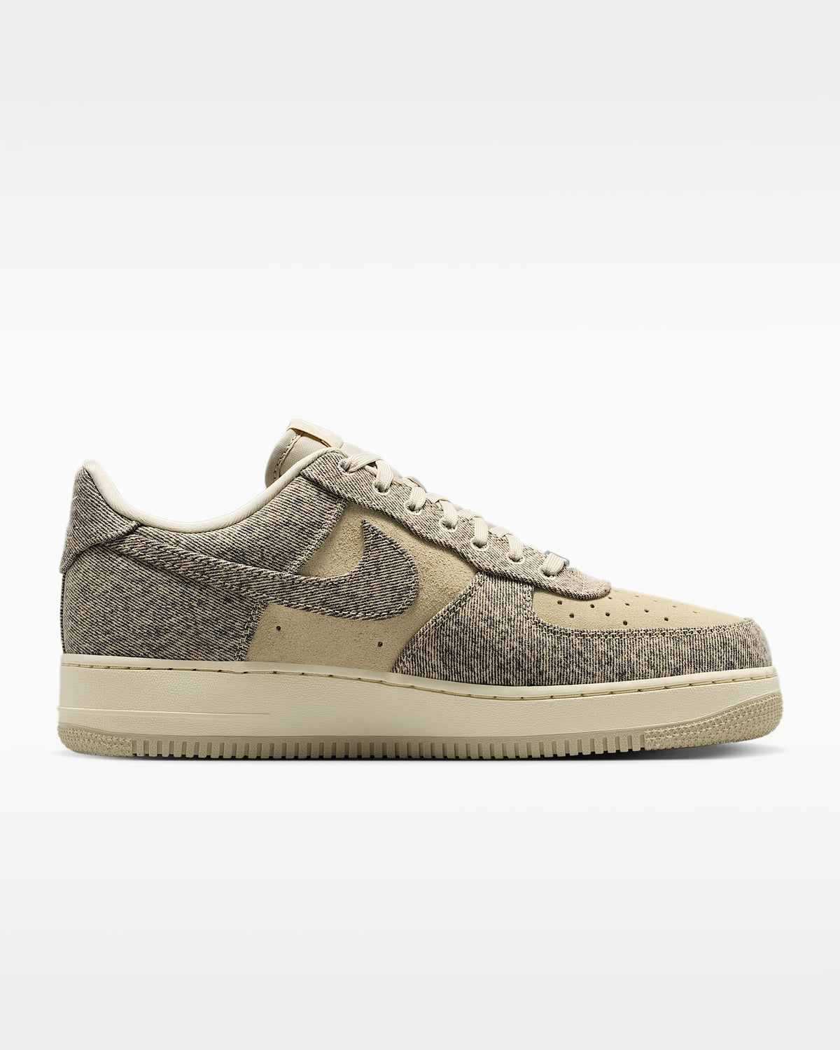 Nike Air Force 1 '07 Rattan Beige Denim Sneakers mens low top shoes
