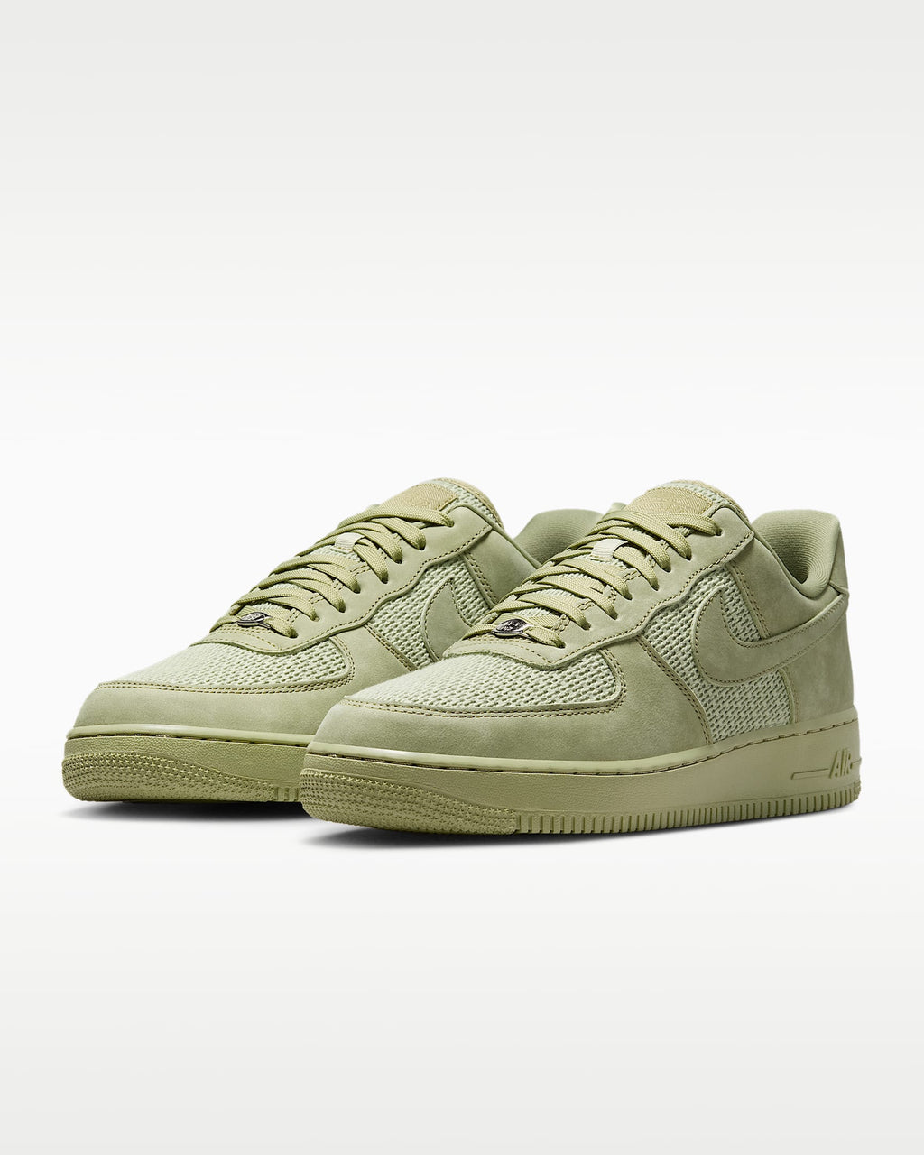 Nike Air Force 1 '07 Olive Aura Mesh Sneakers mens low top shoes