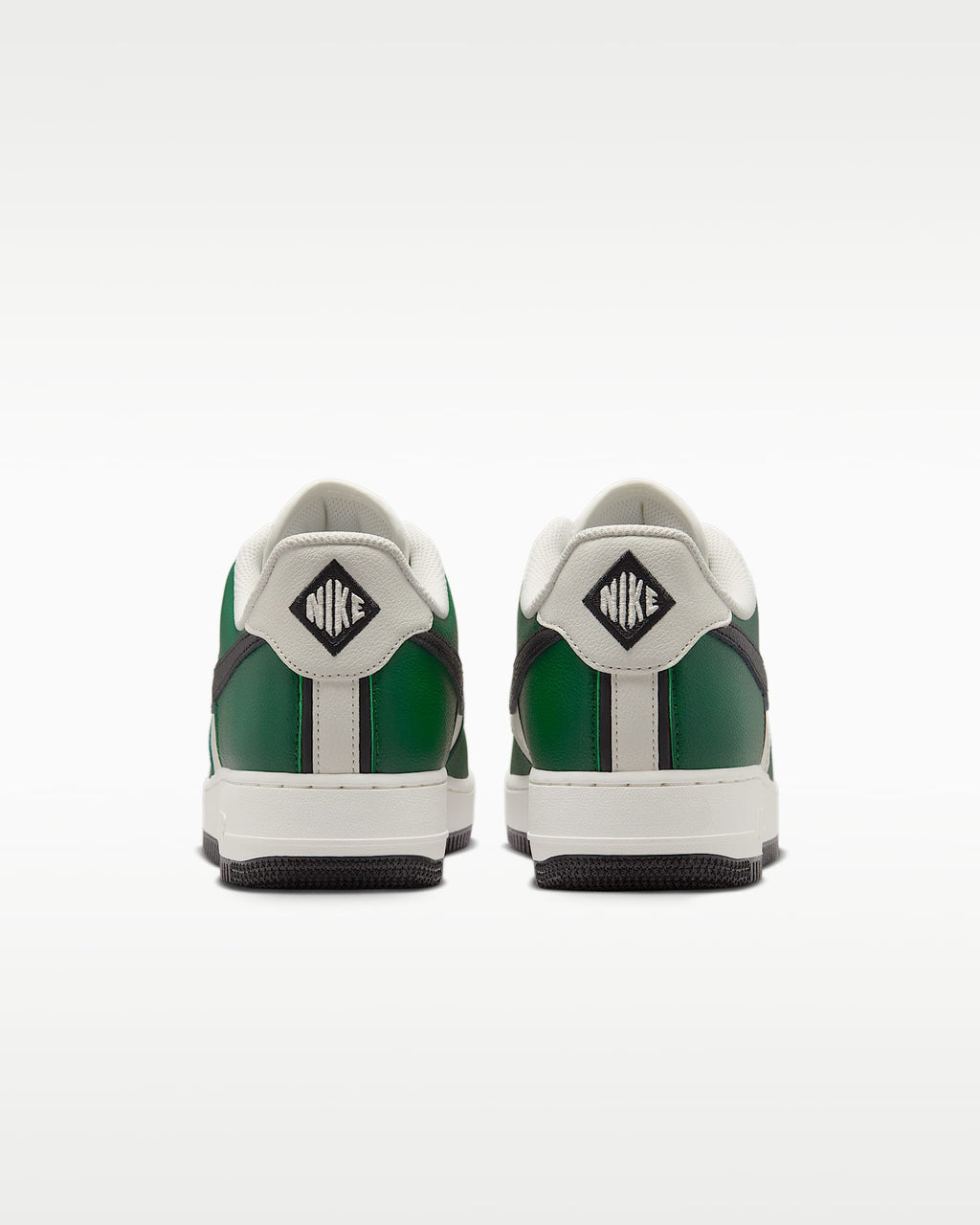 Nike Air Force 1 '07 Green Off-White Black Swoosh Sneakers mens low top shoes