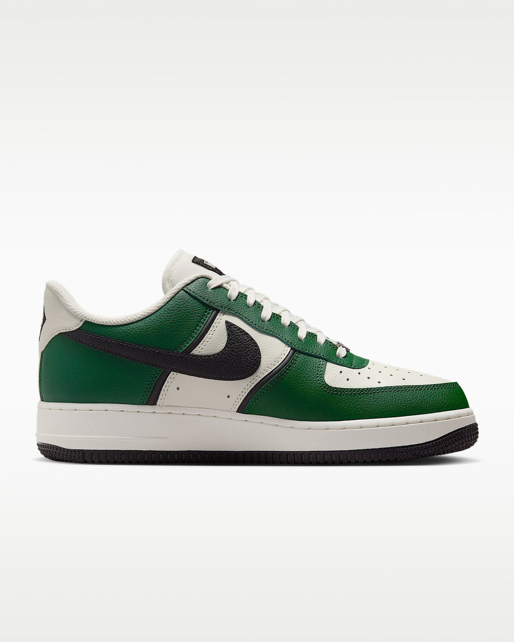 Nike Air Force 1 '07 Green Off-White Black Swoosh Sneakers mens low top shoes