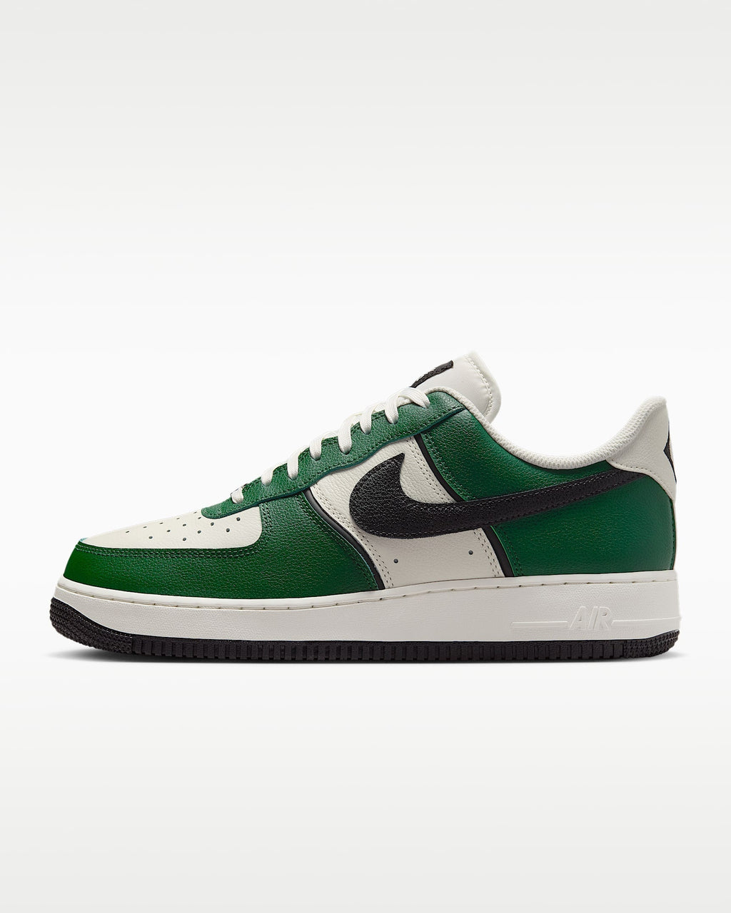 Nike Air Force 1 '07 Green Off-White Black Swoosh Sneakers mens low top shoes