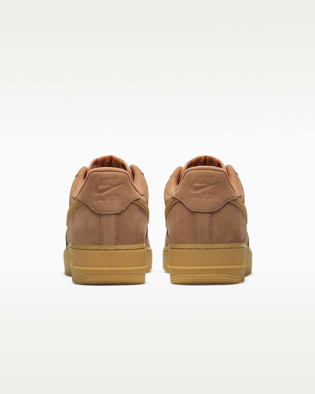 Nike Air Force 1 '07 Wheat Suede Gum Sneakers mens low top shoes