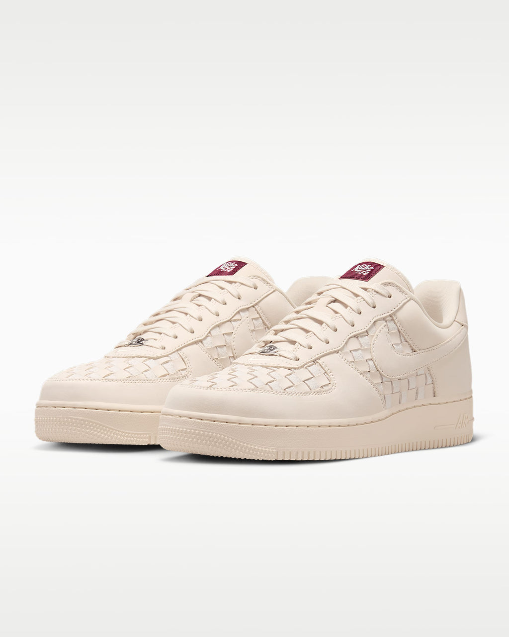 Nike Air Force 1 '07 Cream Woven Upper Sneakers mens low top shoes