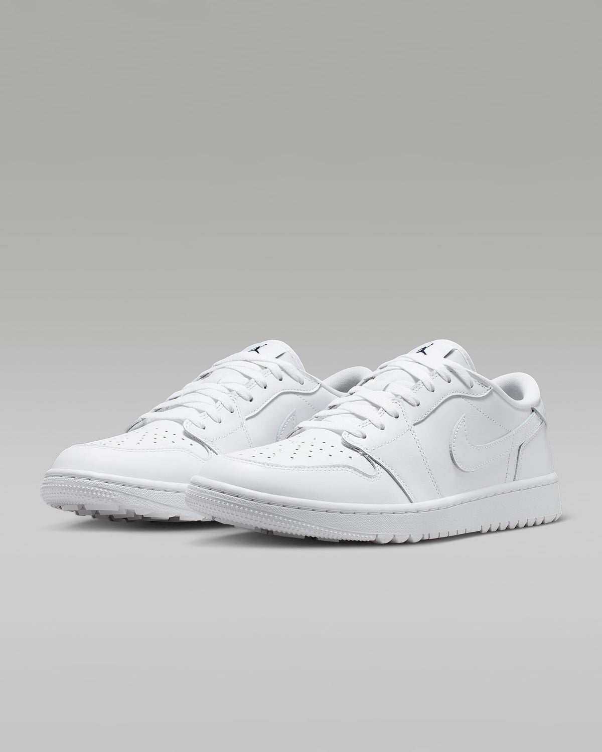 nike mens low top shoes Air Jordan 1 Low G Golf Triple White Sneakers