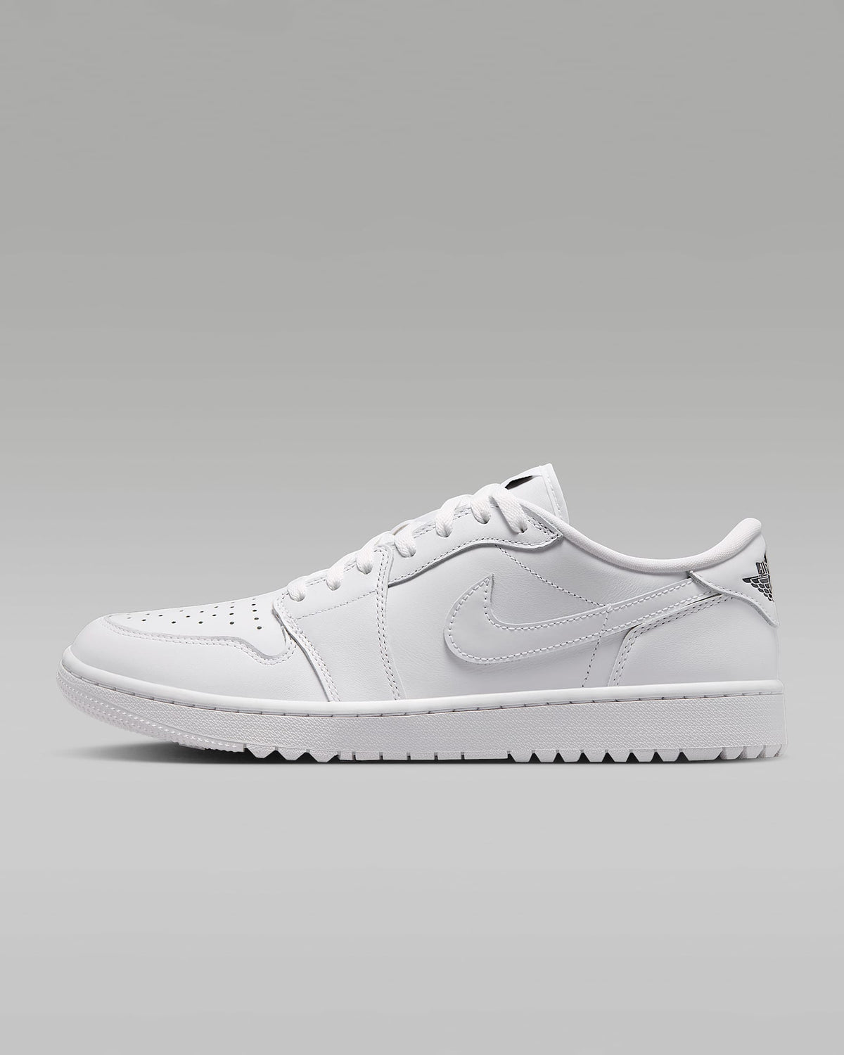 nike mens low top shoes Air Jordan 1 Low G Golf Triple White Sneakers