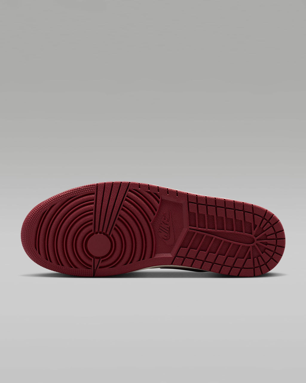 nike mens low top shoes Air Jordan 1 Low OG Sail Burgundy Dark Brown Swoosh Leather Sneakers