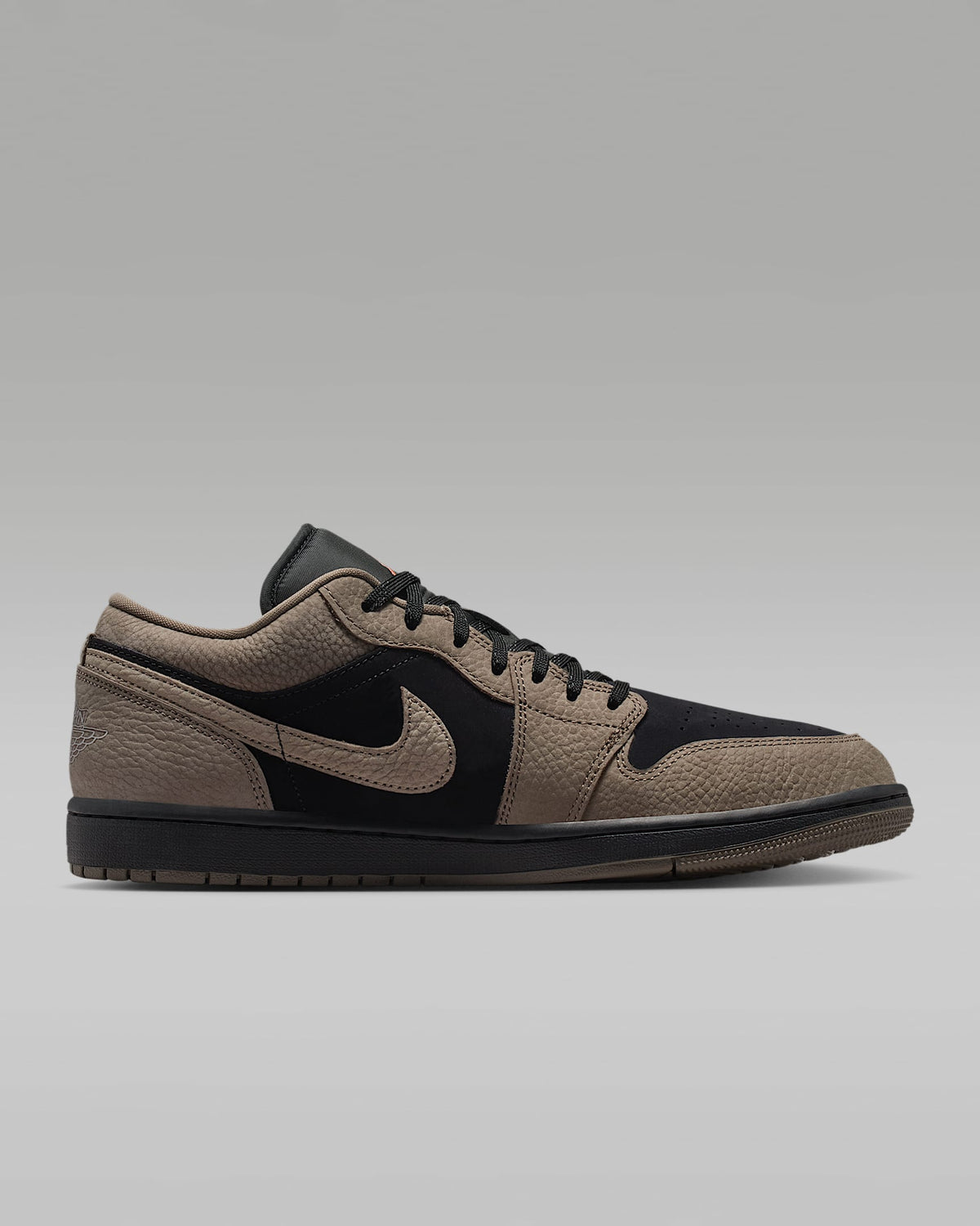 nike shoes for men  Air Jordan 1 Low OG Black Taupe Suede Leather Sneakers