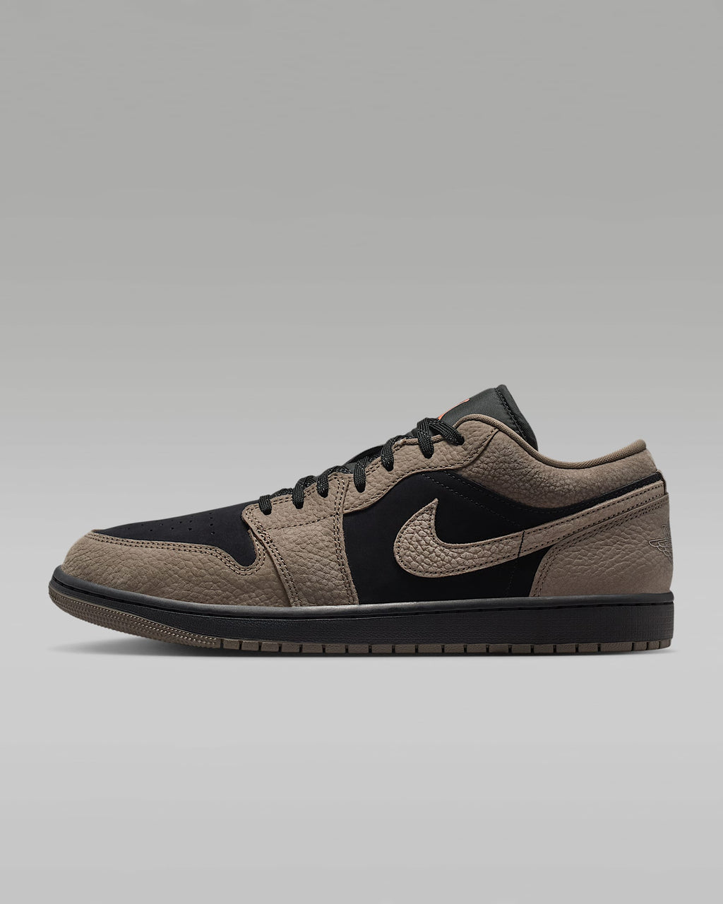 nike shoes for men  Air Jordan 1 Low OG Black Taupe Suede Leather Sneakers