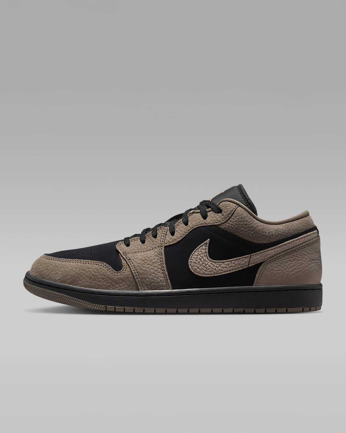 nike shoes for men  Air Jordan 1 Low OG Black Taupe Suede Leather Sneakers