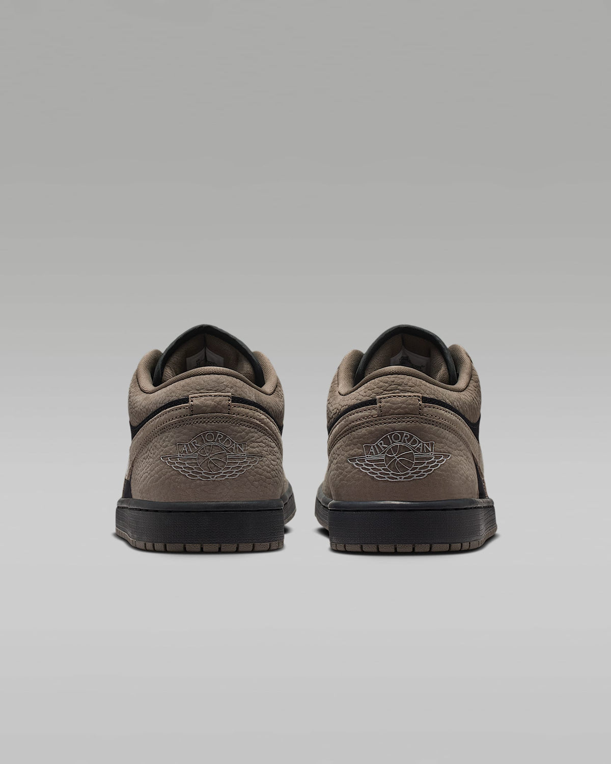 nike shoes for men  Air Jordan 1 Low OG Black Taupe Suede Leather Sneakers
